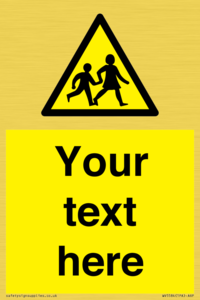 Custom Warning children Sign